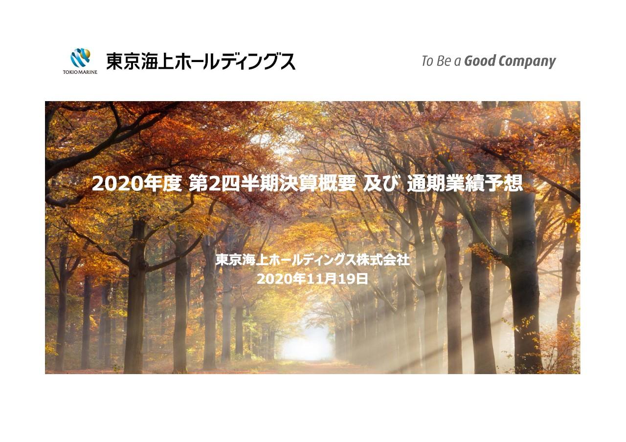 東京海上HD、コロナ影響の改善や既経過保険料の増加により2Qの連結純利益は予想比+250億円