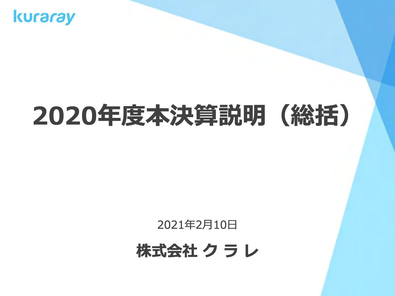 クラレ、コロナ影響による景気後退、需要減が響き多くの事業で販売が低迷 通期の営業利益は前年比18.1%減